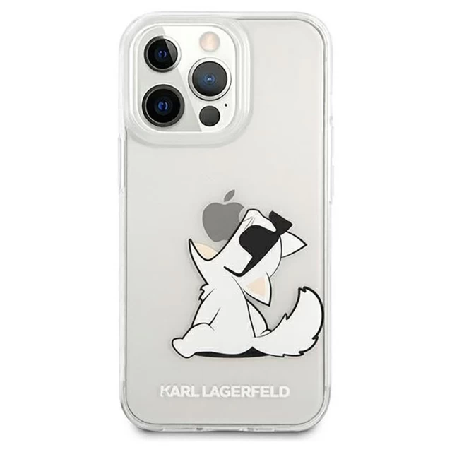 Чохол Karl Lagerfeld Choupette Fun для iPhone 13 Pro Transparent (KLHCP13LCFNRC)