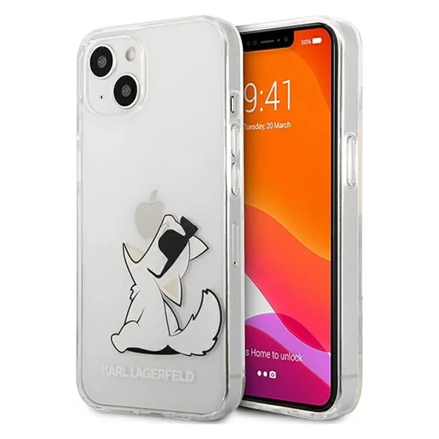 Чохол Karl Lagerfeld Choupette Fun для iPhone 13 Transparent (KLHCP13MCFNRC)