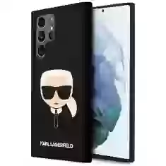 Чехол Karl Lagerfeld Karl's Head для Samsung Galaxy S22 Ultra Black (KLHCS22LSLKHBK)