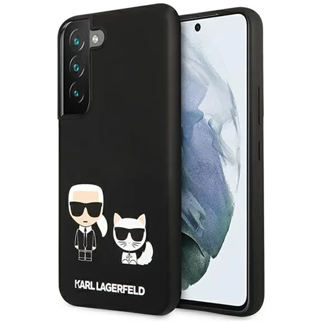 Чехол Karl Lagerfeld Karl and Choupette для Samsung Galaxy S22 Black (KLHCS22SSSKCK)