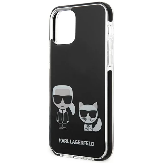 Чехол Karl Lagerfeld Karl and Choupette для iPhone 12 | 12 Pro Black (KLHCP12MTPEKCK)