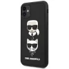 Чехол Karl Lagerfeld Rubber Carl and Choupette для iPhone 11 Black (KLHCN61IK3DKC)