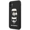 Чохол Karl Lagerfeld Rubber Carl and Choupette для iPhone 11 Black (KLHCN61IK3DKC)