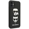 Чехол Karl Lagerfeld Rubber Carl and Choupette для iPhone 11 Black (KLHCN61IK3DKC)