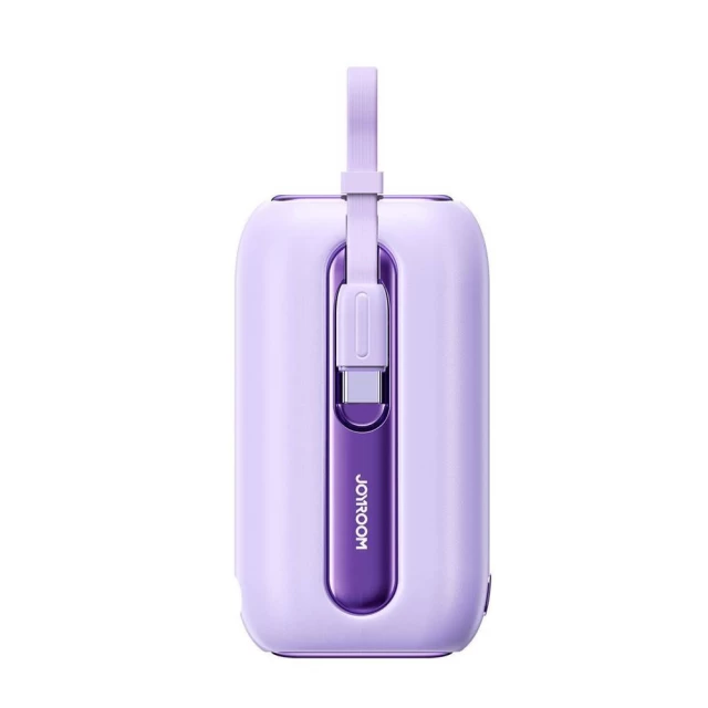 Портативний зарядний пристрій Joyroom Colorful Series 10000 mAh 22.5W Purple with USB-C/Lightning Cable (JR-L012PU)