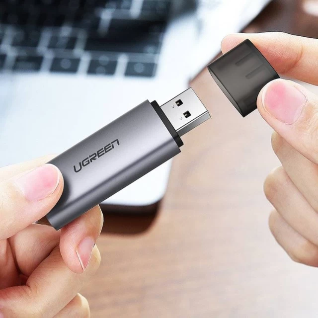 Адаптер Ugreen USB-A to SD/TF Grey (6957303867233)