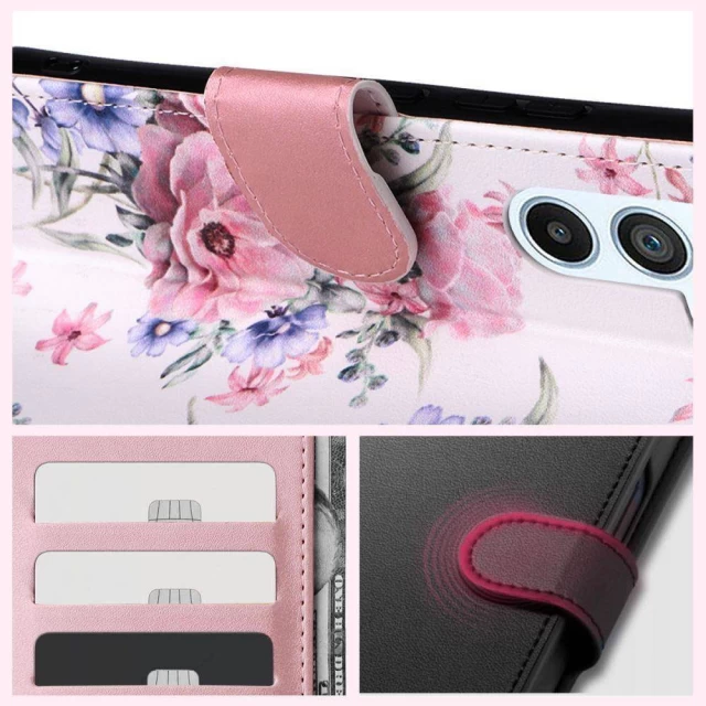 Чохол Tech-Protect Wallet для Xiaomi Redmi 12 Blossom Flower (9490713936238)