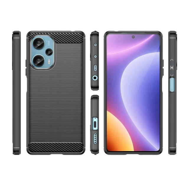 Чохол Tech-Protect TpuCarbon для Xiaomi Poco F5 Black (9490713936368)