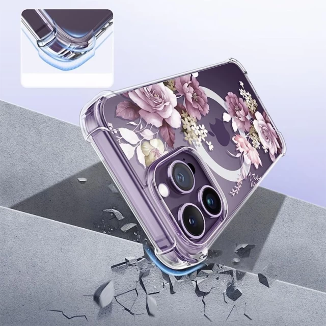 Чехол Tech-Protect Magmood для iPhone 13 Pro White Daisy with MagSafe (9490713935897)