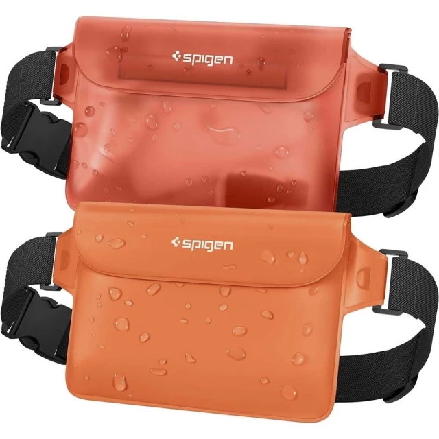 Водонепроникний чохол Spigen A620 Universal Waterproof Waist Bag (2 Pack) Sunset Orange (AMP06021)