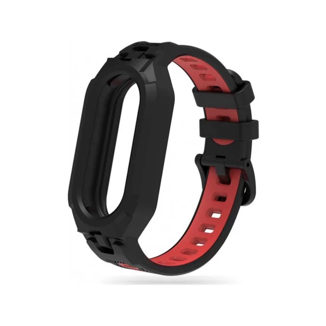 Ремешок Tech-Protect Armour для Xiaomi Smart Band 8 | 8 NFC Black Red (9490713935057)