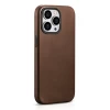 Чохол iCarer Oil Wax Premium Leather Case для iPhone 15 Pro Max Brown with MagSafe (6975092680796)