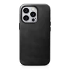 Чохол iCarer Oil Wax Premium Leather Case для iPhone 15 Pro Max Black with MagSafe (6975092680789)