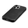 Чохол iCarer Oil Wax Premium Leather Case для iPhone 15 Pro Max Black with MagSafe (6975092680789)