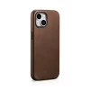 Чехол iCarer Oil Wax Premium Leather Case для iPhone 15 Plus Brown with MagSafe (6975092680772)