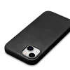 Чохол iCarer Oil Wax Premium Leather Case для iPhone 15 Plus Black with MagSafe (6975092680765)