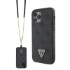 Чохол Guess Crossbody 4G Metal Logo для iPhone 12 | 12 Pro Black (GUHCP12MP4TDSCPK)