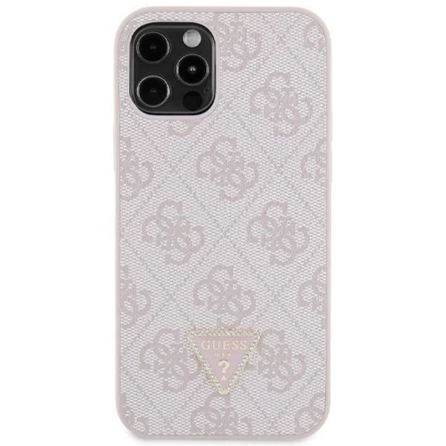 Чехол Guess Crossbody 4G Metal Logo для iPhone 12 | 12 Pro Pink (GUHCP12MP4TDSCPP)