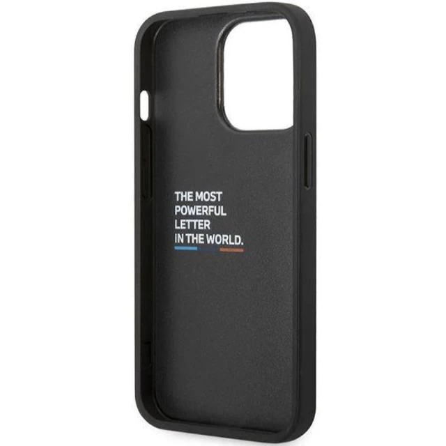 Чохол BMW Quilted Tricolor для iPhone 13 Pro Max Black with MagSafe (BMHMP13X22PVTK)