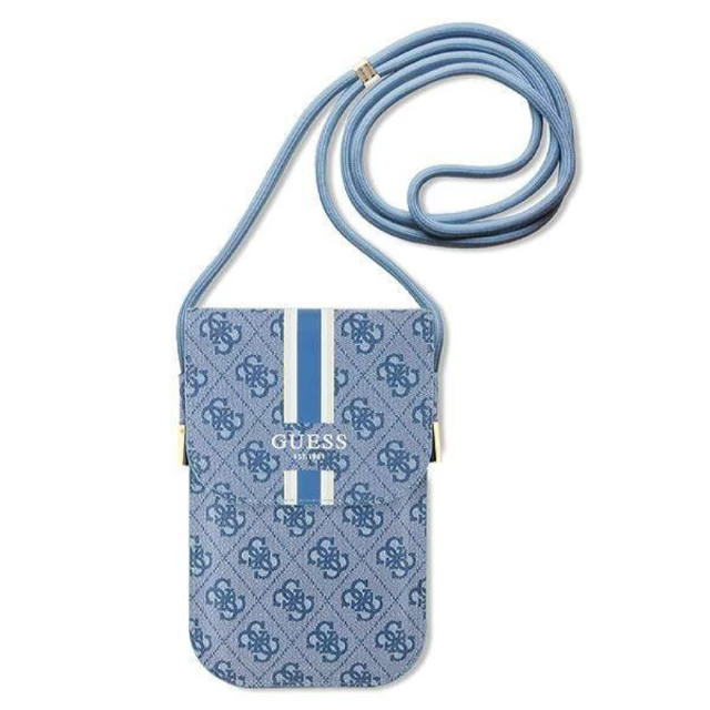 Чехол-сумка Guess 4G Stripes 19 x 12.5 x 2cm Blue (GUOWBP4RPSB)