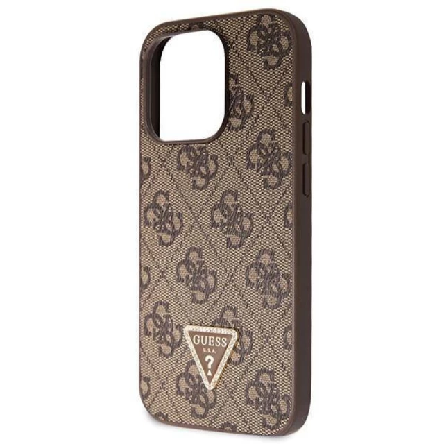 Чохол Guess Crossbody 4G Metal Logo для iPhone 14 Pro Brown (GUHCP14LP4TDSCPW)