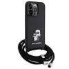 Чехол Karl Lagerfeld Crossbody Saffiano Metal Pin Karl & Choupette для iPhone 13 | 13 Pro Black (KLHCP13LSAKCPSK)