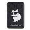 Чохол Karl Lagerfeld Wallet Card Slot Stand Saffiano Monogram Choupette Black with MagSafe (KLWMSPSAKHCK)