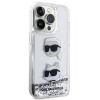 Чехол Karl Lagerfeld Liquid Glitter Karl & Choupette Heads для iPhone 11 | XR Silver (KLHCN61LDHKCNS)