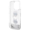 Чехол Karl Lagerfeld Liquid Glitter Karl & Choupette Heads для iPhone 11 | XR Silver (KLHCN61LDHKCNS)