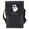 Чохол-сумка Karl Lagerfeld Saffiano Monogram Choupette (Bag) 18.5 х 12 х 2cm Black (KLWBSAKHPCK)