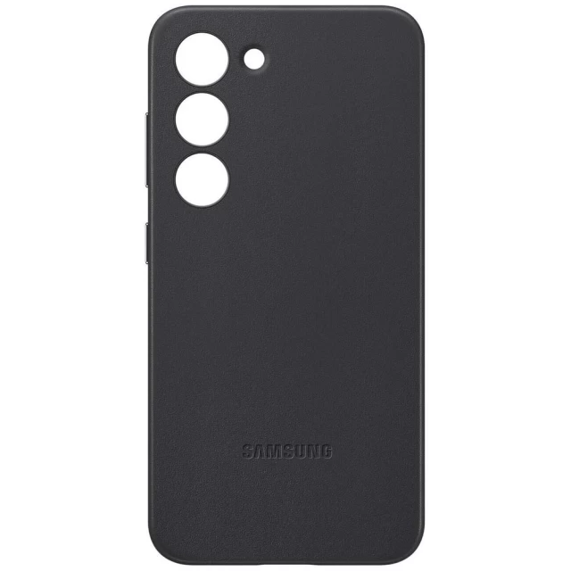 Чехол Samsung Leather Case для Samsung Galaxy S23 (S911) Black (EF-VS911LBEGRU)
