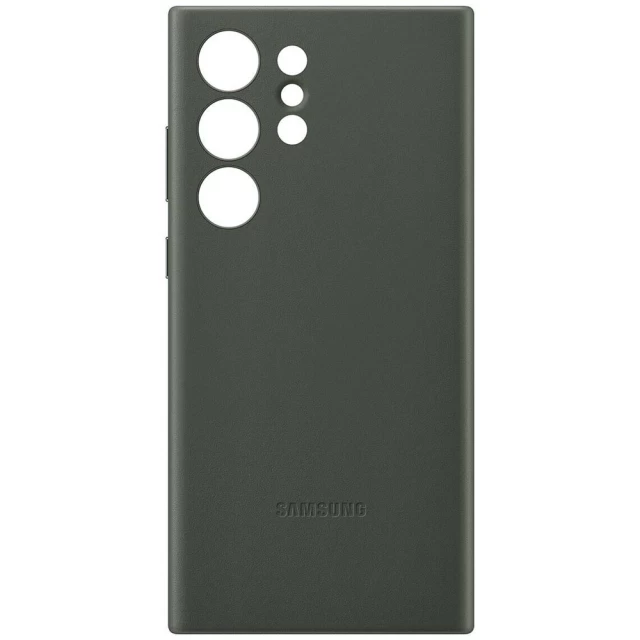 Чохол Samsung Leather Case для Samsung Galaxy S23 Ultra (S918) Green (EF-VS918LGEGRU)