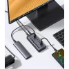 USB-хаб Ugreen 7-in-1 USB-C to 7x USB-A 12V Grey (5907769307584)