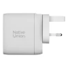 Мережевий зарядний пристрій Native Union FC/PD US | UK | EU 67W 2xUSB-C | USB-A White (FAST-PD67-WHT-2CA)