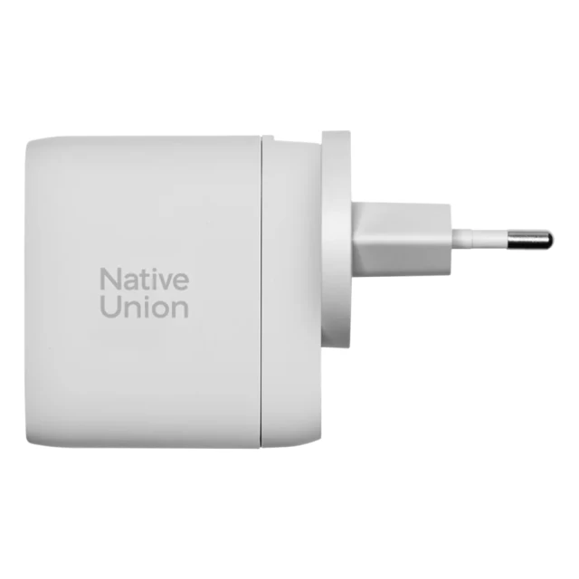 Мережевий зарядний пристрій Native Union FC/PD US | UK | EU 67W 2xUSB-C | USB-A White (FAST-PD67-WHT-2CA)