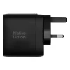 Мережевий зарядний пристрій Native Union FC/PD US | UK | EU 67W 2xUSB-C | USB-A Black (FAST-PD67-BLK-2CA)