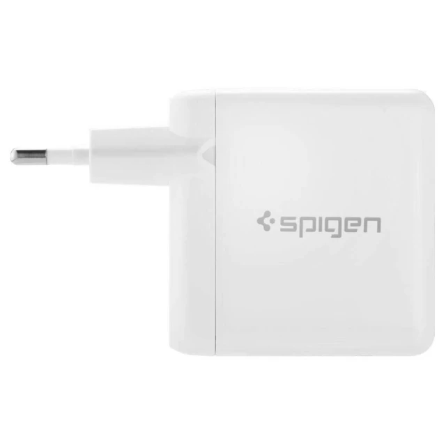 Сетевое зарядное устройство Spigen Essential F207 QC 12W 2xUSB-A White (000AD21390)