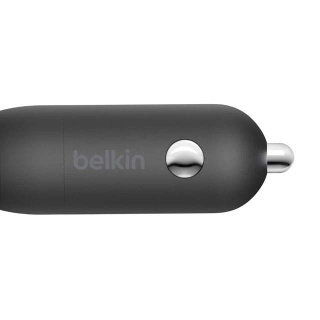 Автомобільний зарядний пристрій Belkin Car Charger (18W) Power Delivery Port (USB-C - Lightning 1.2м) (F7U099BT04-BLK)