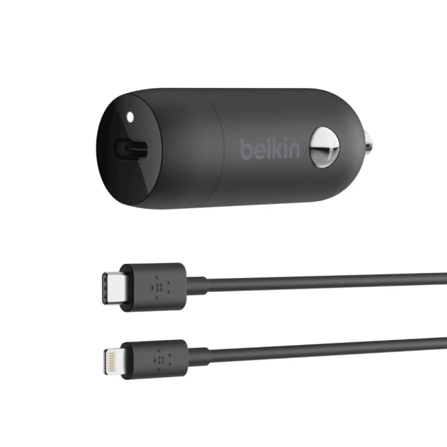 Автомобільний зарядний пристрій Belkin Car Charger (18W) Power Delivery Port USB-C (F7U099BTBLK)