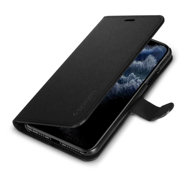 Чохол Spigen для iPhone 11 Pro Max Wallet S Saffiano Black (075CS27149)