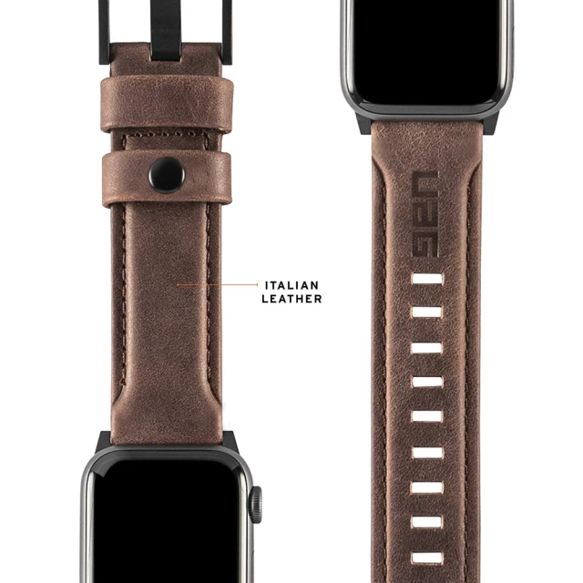 Ремінець UAG Leather Strap для Apple Watch 49 | 45 | 44 | 42 mm Brown (19148B114080)