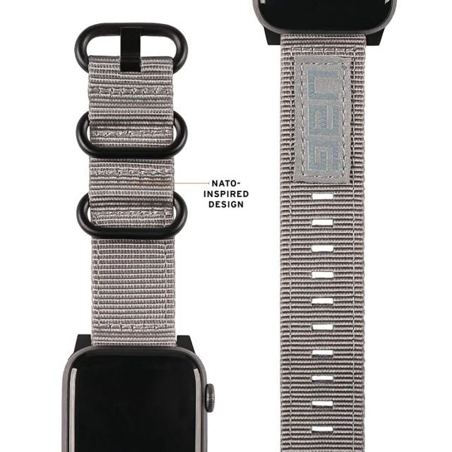 Ремінець UAG Nato Strap для Apple Watch 49 | 45 | 44 | 42 mm Grey (19148C114030)