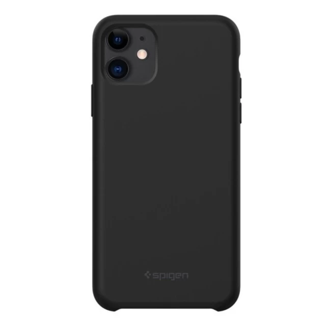 Чохол Spigen для iPhone 11 Silicone Fit Black (076CS27528)