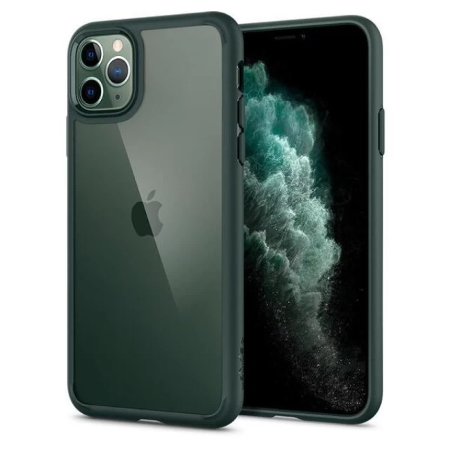 Чехол Spigen для iPhone 11 Pro Ultra Hybrid Midnight Green (ACS00417)