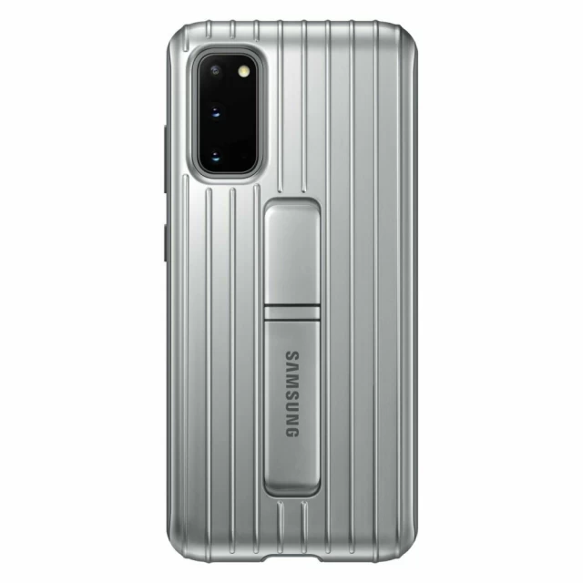 Чохол Samsung Protective Standing Cover для Galaxy S20 (G980) Silver (EF-RG980CSEGRU)