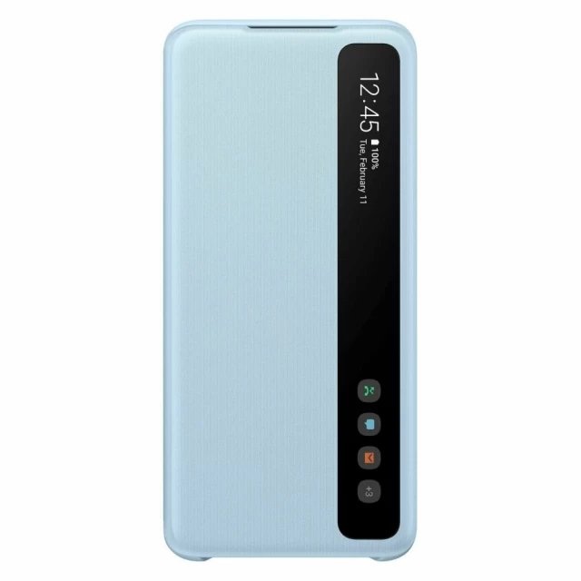 Чехол Samsung Clear View Cover для Galaxy S20 (G980) Sky Blue (EF-ZG980CLEGRU)