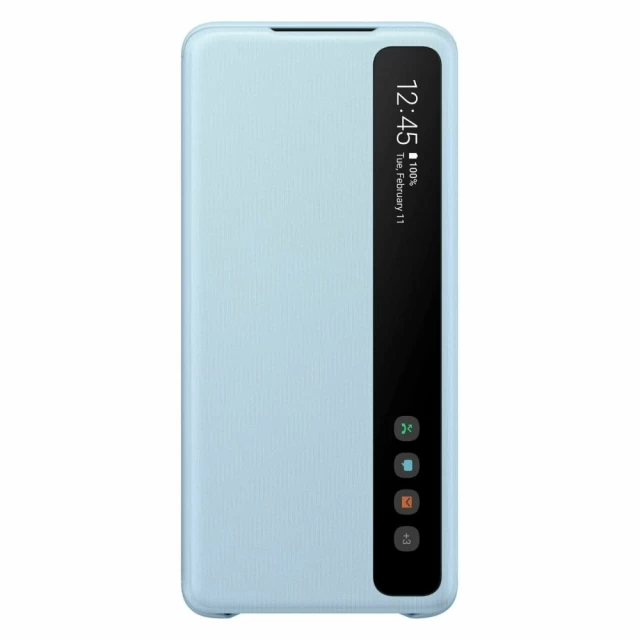 Чехол Samsung Clear View Cover для Galaxy S20 Plus (G985) Sky Blue (EF-ZG985CLEGRU)