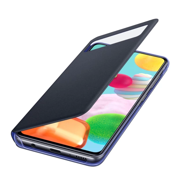 Чохол Samsung S View Wallet Cover для Galaxy A41 (A415) Black (EF-EA415PBEGRU)