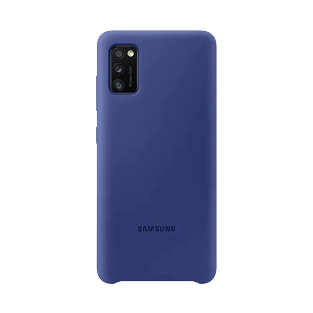 Чехол Samsung Silicone Cover для Galaxy A41 (A415) Blue (EF-PA415TLEGRU)