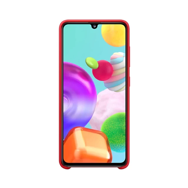 Чохол Samsung Silicone Cover для Galaxy A41 (A415) Red (EF-PA415TREGRU)